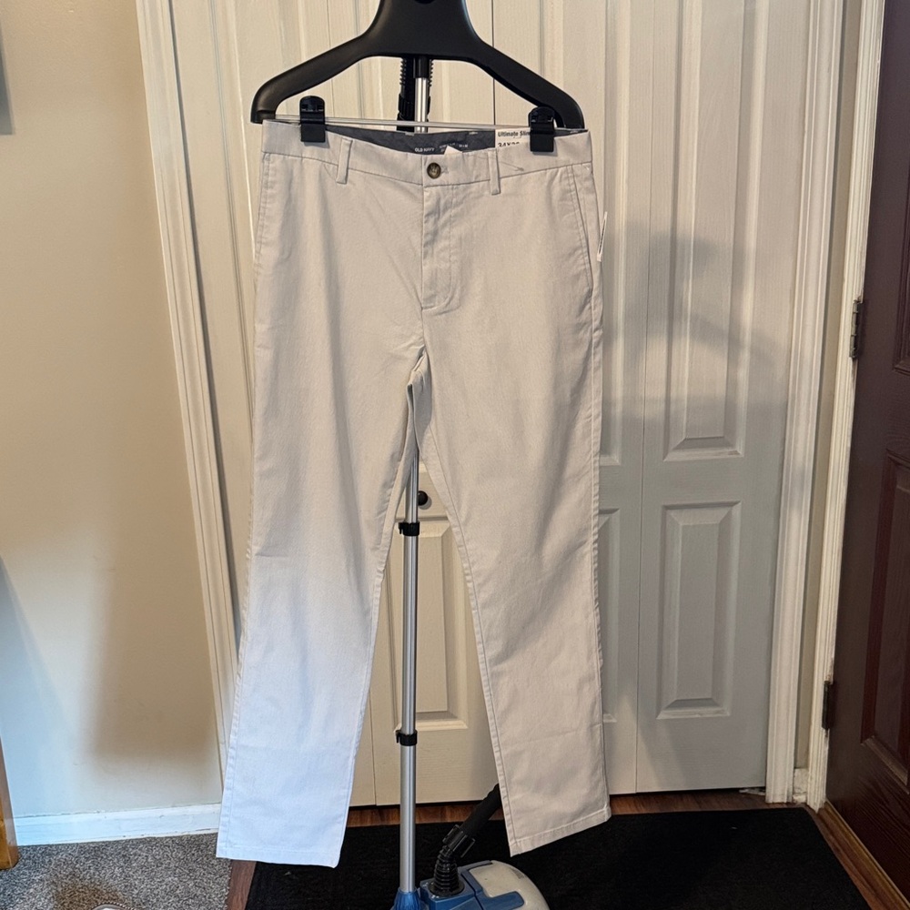 Men's Classic white & Blue ultimate slim  Pants